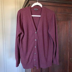 J. Crew Mercantile Burgandy Cardigan, L